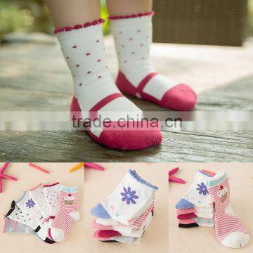 C58546S 2015 new arrival lovely girls cotton printed socks