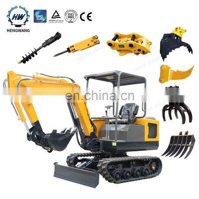 Double Speed Hydraulic Crawler Mini Excavator 1.8ton 2ton 2.5ton Heater Cabin photo-2