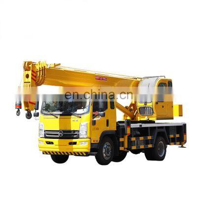 11KW electric + diesel motor hoist  telescopic towable trailer truck mounted crane 8 ton boom crane