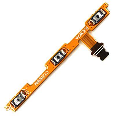 Power Flex Cable For Huawei Y6 2018 Volume Switch On Off Button With Metal Cell Phone Parts