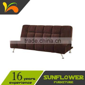 Brown Fabric Folding Sofa Bed