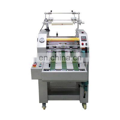 Widely-Used Paper Pvc  110Mm Rollers Diameter Hydraulic Laminating Lamination Machine A3