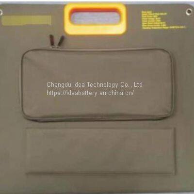 Waterproof Double Foldable 60W Monocrystalline Silicon Portable Solar Panel for Power Station