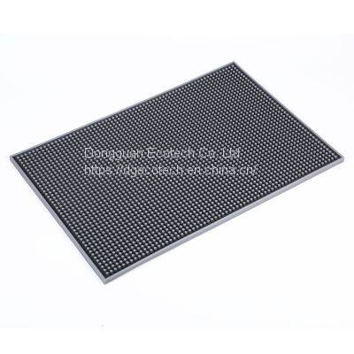 Solid no Logo PVC Rubber Beer Bar Mat Eco Water Proof PVC Drinking Bar Rail Mat Silicone Bar Mat Spill Bar Mat photo-3