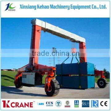 MG model heavy duty container rubber tire crane