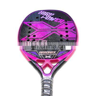 Arronax 3K Full Carbon Fiber Rough Surface Beach Tennis Racket With Cover Bag Presente in Stock for Men Women photo-2