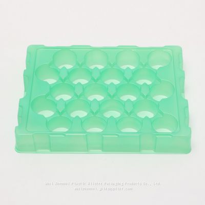 green vacuum forming plastic blister trays thermoformed blister packaging trays