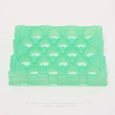 Green Vacuum Forming Plastic Blister Trays Thermoformed Blister Packaging Trays
