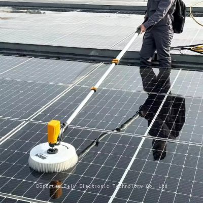 solar panel cleaning equipment manufacturer photovoltaic cleaning robot electric rolling brush