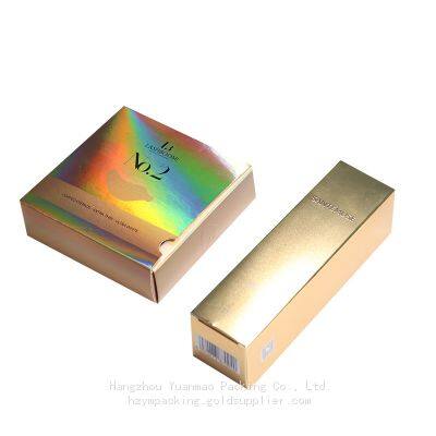 Silver Card Radiant White Cardboard Box Cosmetic Packaging Box Folding Mask Box Perfume Box Printing Color Box Introduction photo-4
