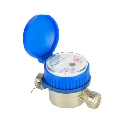 Class B R160 DN15 DN20 Brass Home Water Meter Body Single-Jet Dry Type Cold Water Meter