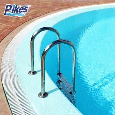 5-Step Steel Frame above Ground Swimming Pool Ladder with Non-Slip Plastic Steps for Swim Pools