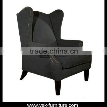 AC-074 Livingroom Furniture Hotel Fabric High Back Sofa Chair