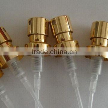 shiny golden perfume metal mist sprayer