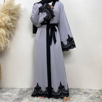 Women Turkey Abaya Islamic Muslim Prayer Dress Embroidered Cardigan Kaftan Dubai Robe Casual Turkish Modest Dress