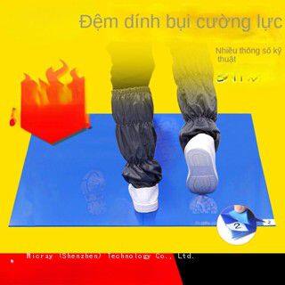 Disposable factory dust-free workshop dust-proof high adhesion dust pad PE blue anti-static floor pad, removable dust removal pad