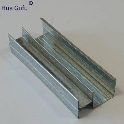 shaft 75ch stud partition wall system, elevator shaft ch100 light steel stud, lightweight fireproof partition wall for pipe shaft