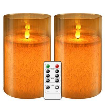 OEM/ODM Factory High Back LED Remote Timer Candles Flameless Safe Battery Candles photo-3