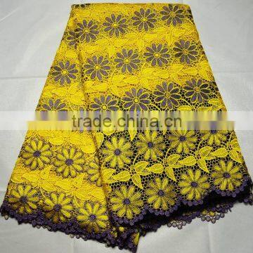 african guipure lace for wedding,gold thread ,african lace fabric,latest design in 2016 citilace, L405-3                        
                                                Quality Choice