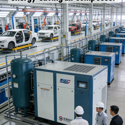 Plastic Machinery Equipment.Supporting Screw Air Compressor37KW6BAR.Silent and Energy-saving Design. photo-1
