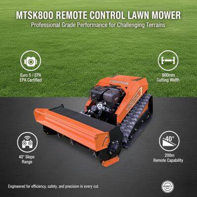 Vigorun 420CC Gasoline Engine Industrial Cordless Remote Control Flail Mower Strong Power Petrol Engine