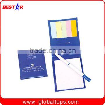 Popular Plastic Memo Pad with Pen