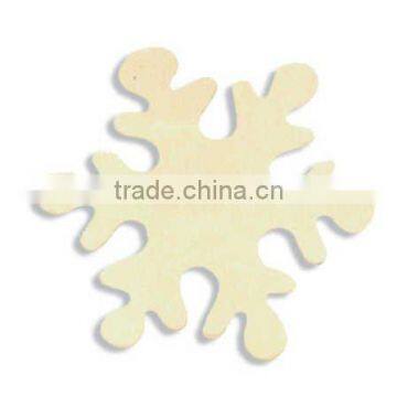 Cheap Price Wooden Crafts Christmas Ornament Wooden Carving Decoration Snowflake
