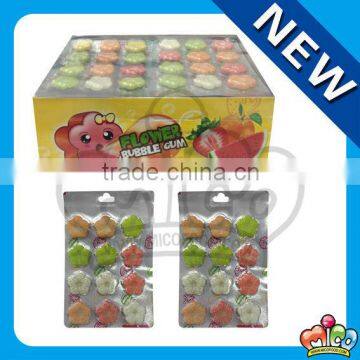 flower shape fruit bubble gum