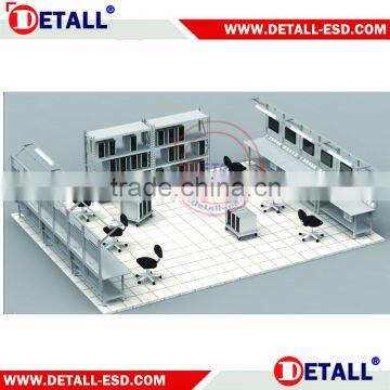 Assembly electronic work bench plan of ESD system (Detall)