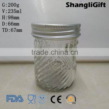 200ml Clear Airtight Wholesale Bulk Mason Jars Of Glass Jam Jars