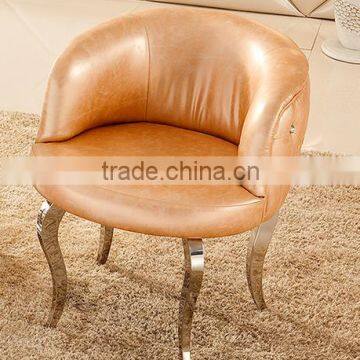 Cheap PU Leather With Metal Leg Dining Room Chair photo-5