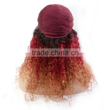 2015 New Style Beauty Stock Ombre Cheap Synthetic Lace Front Wig