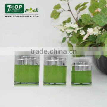 2015 Hot Selling Plastic Acrylic Airless Cream Jar With Pump Dispenser