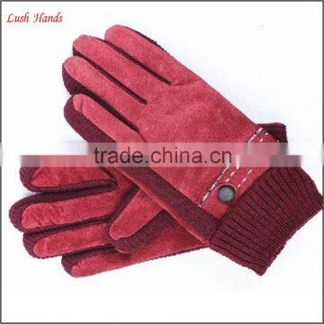 Fashion women and ladies sheepsuede gloves