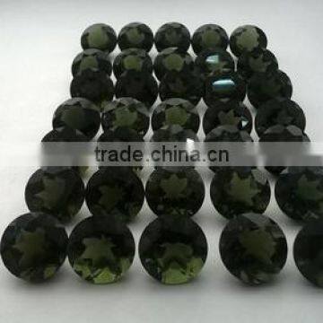 Round Shaped Moldavite Gemstones