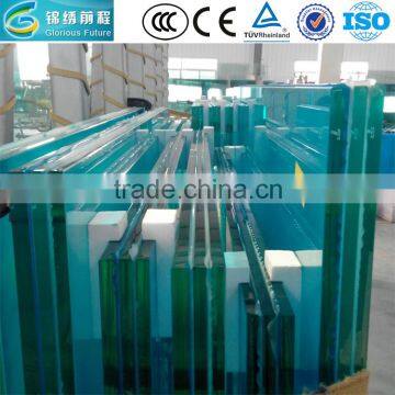 High safety 6.38 8.38 opaque laminated glass with 0.38mm PVB film (SGP) CE TUV certification