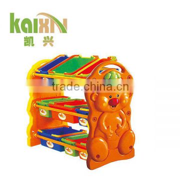 2015 School Furniture Children Plastic Toy Storage Shelf