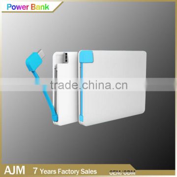 Promotion Outdoor Super Thin 2600mah Powerbank For Mobile Phone Charger Device Use With Custom Logo Printing                        
                                                Quality Choice