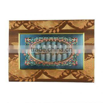 Office Stationery Square Foil Stamping Logo Art Wallpaper Wrapping Arab Honor Certificate Holder