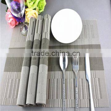 High Quality Rectangle PVC Dining Room Placemats for Table Heat Insulation Stain-resistan simple Style Eat Mat