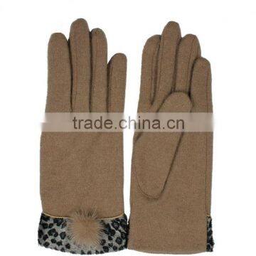 Customized Fashion Women tight Wool Gloves On Factory Price