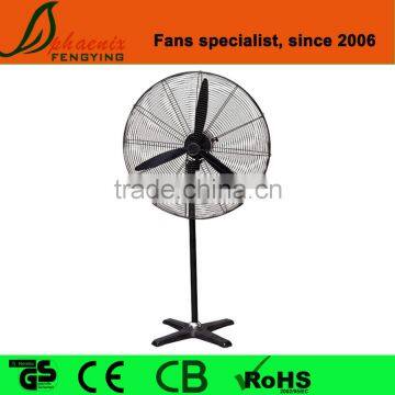 High quality big size air cooling 26" industrial stand fan with heavy base