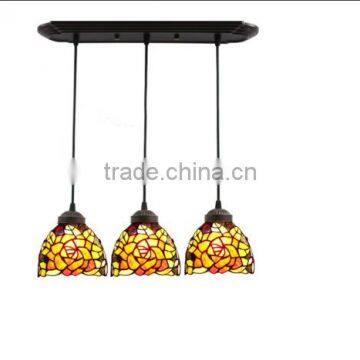 European classic tiffany balcony small droplight stairs revolving chandelier villa the chandelier