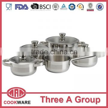 2015 new product hot selling 18/8 stainless steel cookware