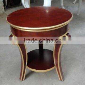 Classical solid round coffee table C1046