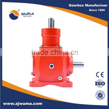 WUMA machinery 2: 1 ratio gearbox T series of bevel gear reducer