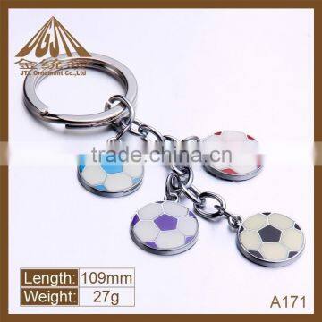 Fashion metal promote football keychain