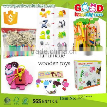 EN71 top sale colorful beads toys OEM/ODM educational handmade wooden toys for children