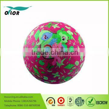 8.5 inch custom colorful inflatable rubber playground ball                        
                                                Quality Choice