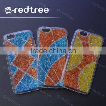 ultra-thin glue skin tpu mobile back cover case for iphone